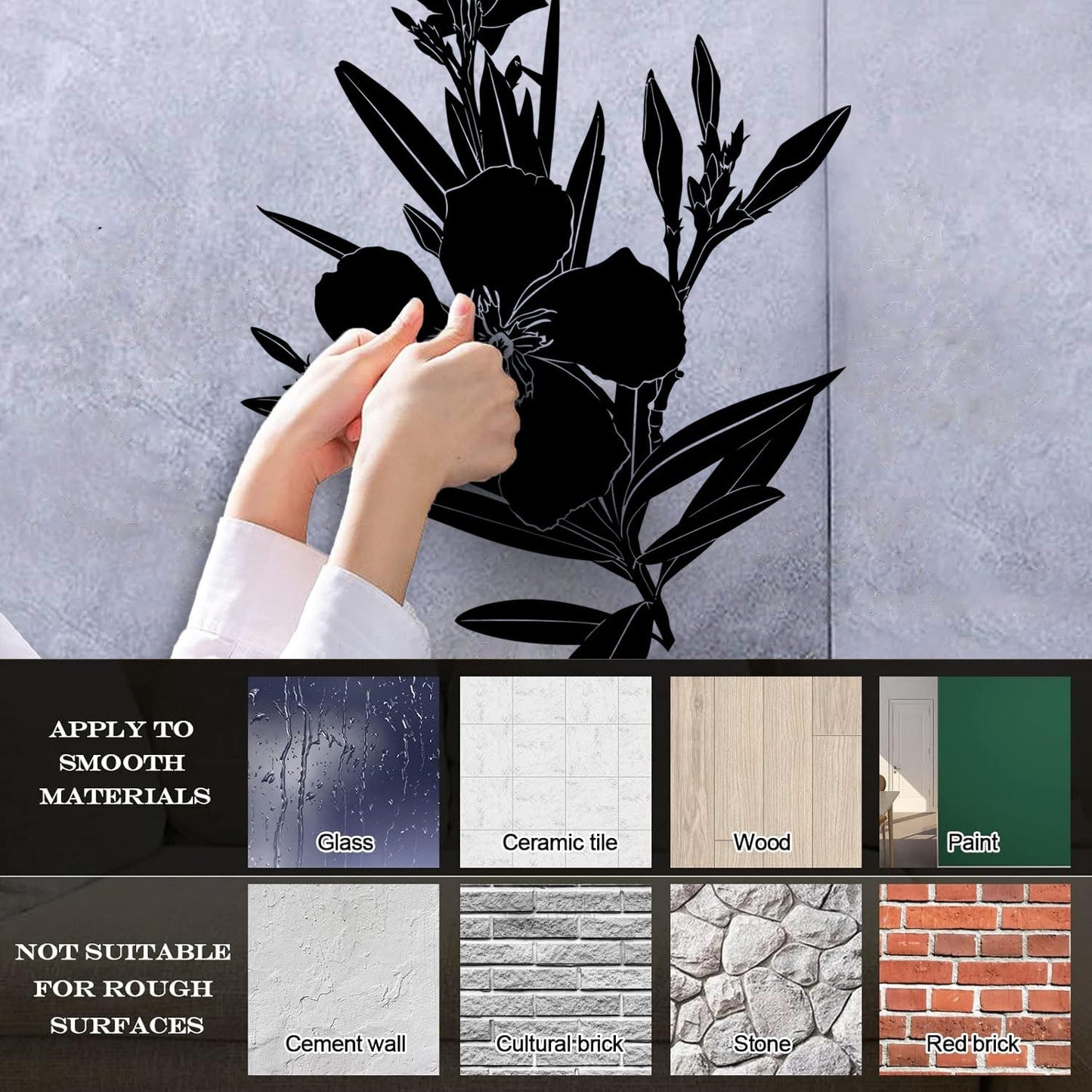 Wall Decals Flower Branch Bud And Leaves Tattoo Culture