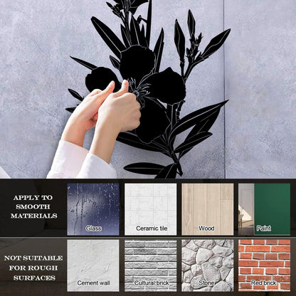 Wall Decals Flower Branch Bud And Leaves Tattoo Culture