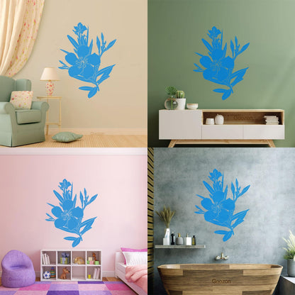 Wall Decals Flower Branch Bud And Leaves Tattoo Culture