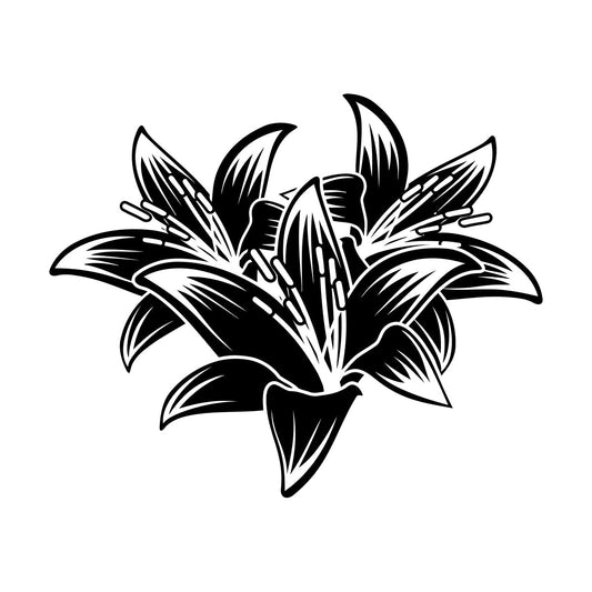 Vinyl Wall Decals Hibiscus Beautiful Tropical Flowers Removable Without Leaving Glue