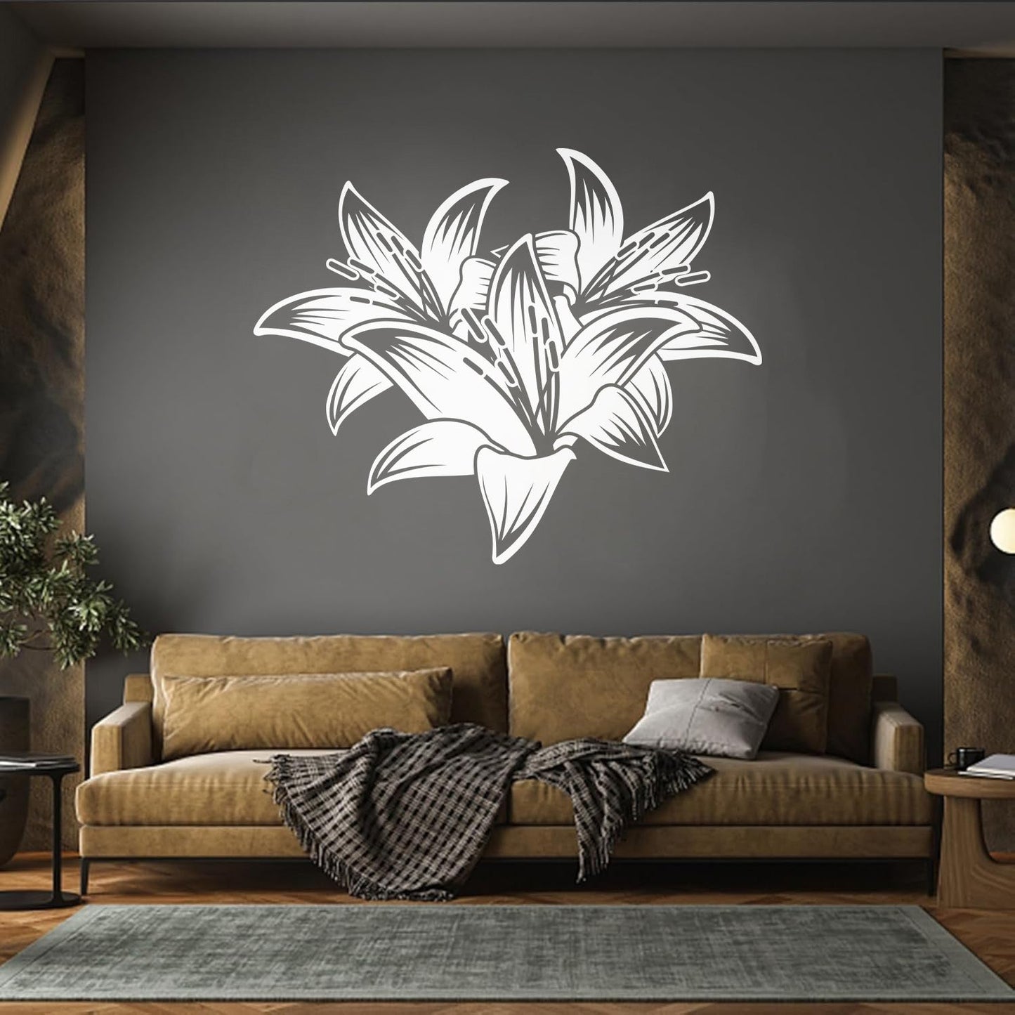 Vinyl Wall Decals Hibiscus Beautiful Tropical Flowers Removable Without Leaving Glue