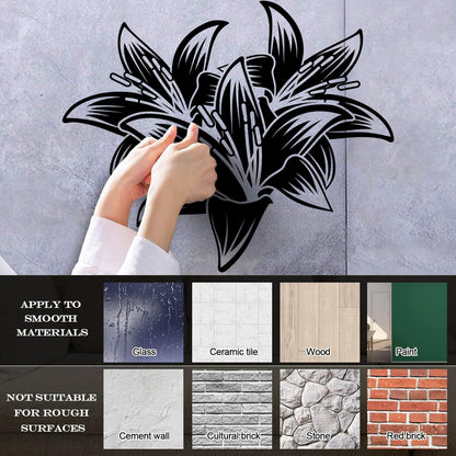 Vinyl Wall Decals Hibiscus Beautiful Tropical Flowers Removable Without Leaving Glue