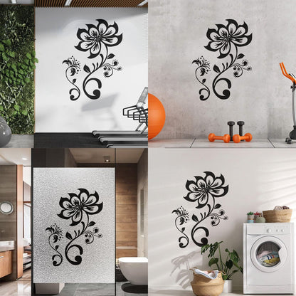 Mural And Wall Vinyl Decal Lotus Flower Exquisite Fabulous Pattern Do Not Damage The Wall Surface