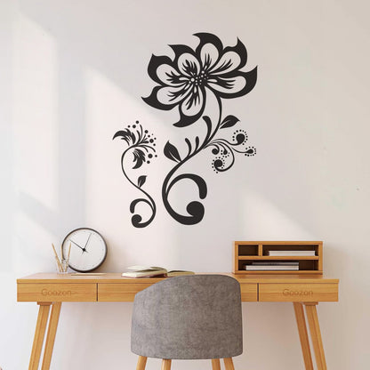 Mural And Wall Vinyl Decal Lotus Flower Exquisite Fabulous Pattern Do Not Damage The Wall Surface