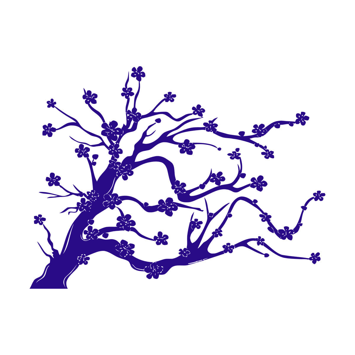 Wall Stickers Paster Paper Tree Flowers Branch Natural Cool Multi Color Selection