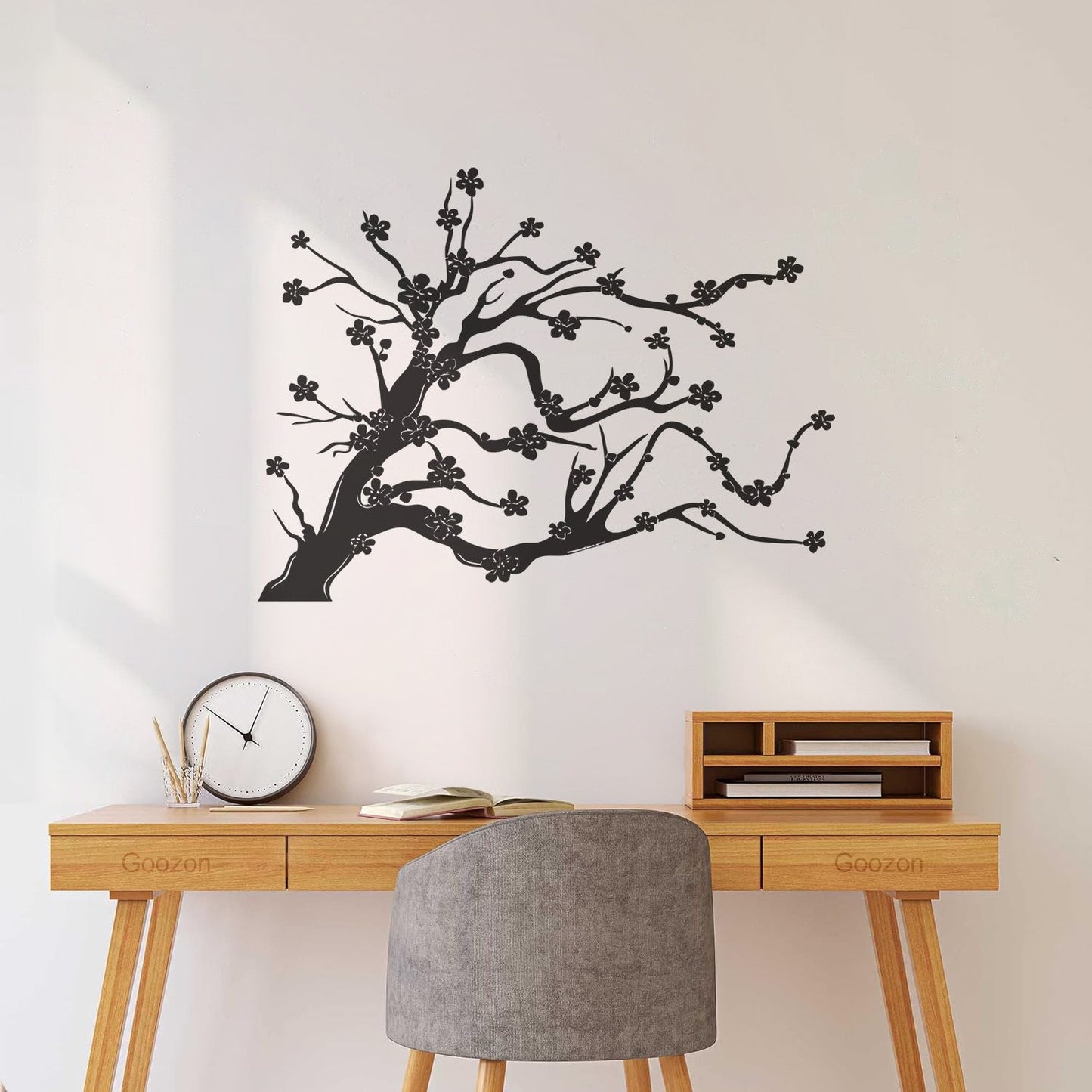 Wall Stickers Paster Paper Tree Flowers Branch Natural Cool Multi Color Selection
