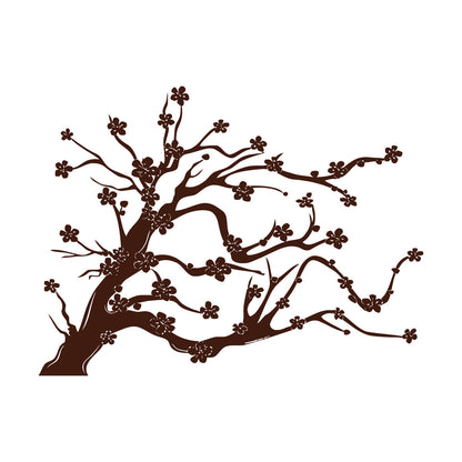 Wall Stickers Paster Paper Tree Flowers Branch Natural Cool Multi Color Selection