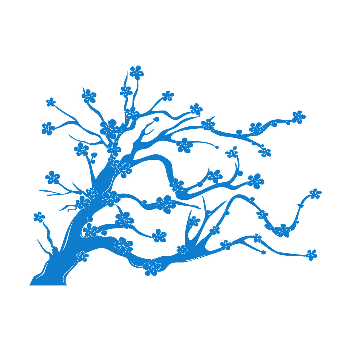 Wall Stickers Paster Paper Tree Flowers Branch Natural Cool Multi Color Selection