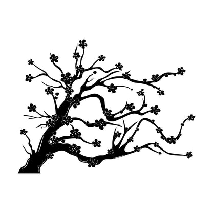 Wall Stickers Paster Paper Tree Flowers Branch Natural Cool Multi Color Selection