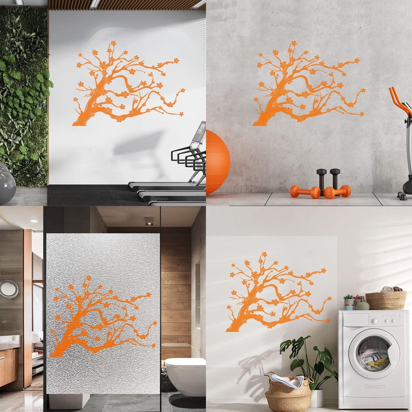 Wall Stickers Paster Paper Tree Flowers Branch Natural Cool Multi Color Selection