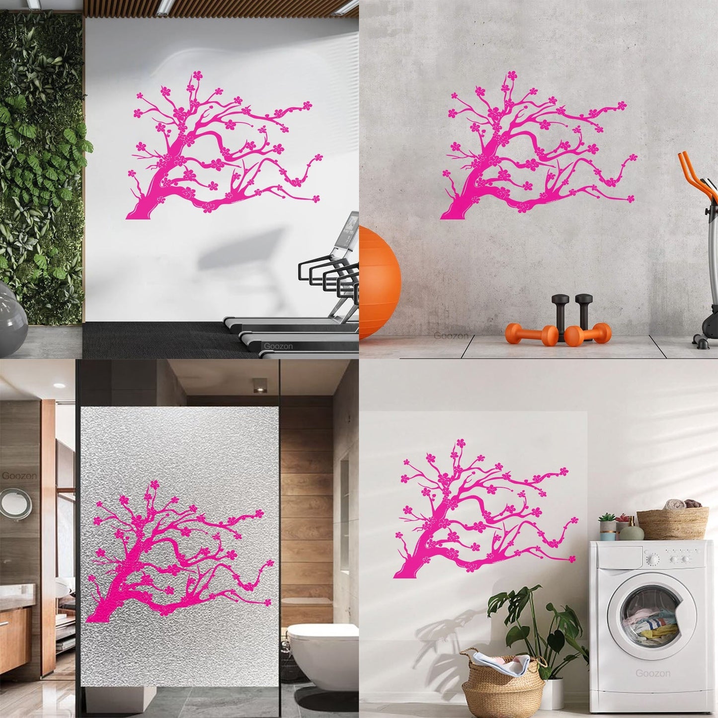 Wall Stickers Paster Paper Tree Flowers Branch Natural Cool Multi Color Selection