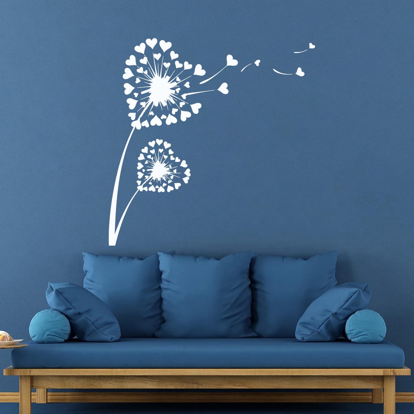 Fine Carving Stickers Decl Dandelion Love Heart Floral Flower Modern Easy Installation