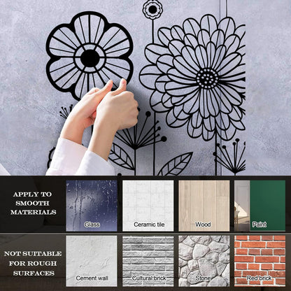 Wall Stickers Floral Flower Dandelion Cool Modern Art Mural Painting