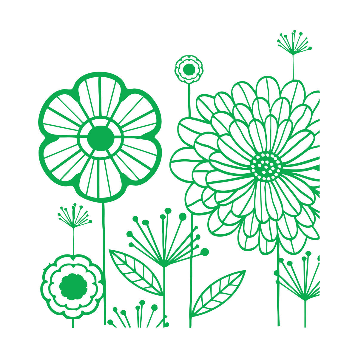 Wall Stickers Floral Flower Dandelion Cool Modern Art Mural Painting