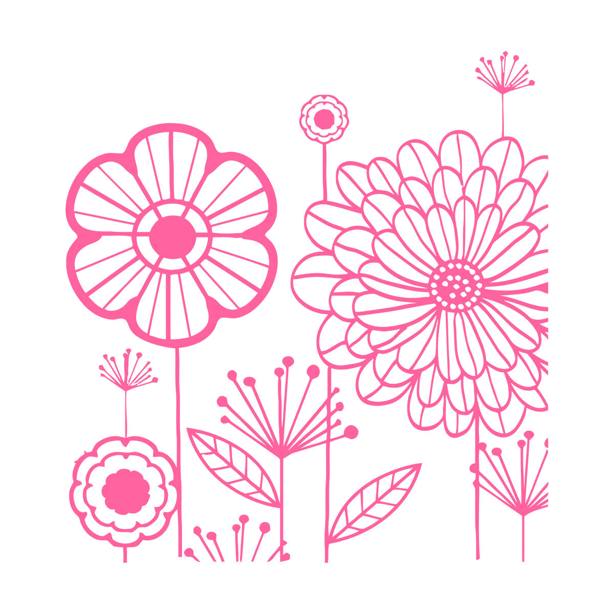 Wall Stickers Floral Flower Dandelion Cool Modern Art Mural Painting