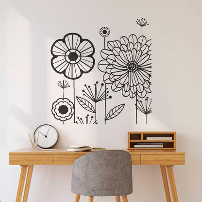 Wall Stickers Floral Flower Dandelion Cool Modern Art Mural Painting