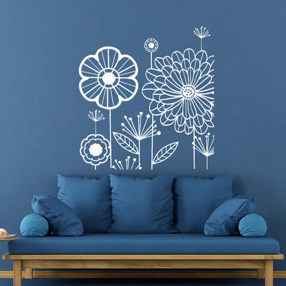 Wall Stickers Floral Flower Dandelion Cool Modern Art Mural Painting