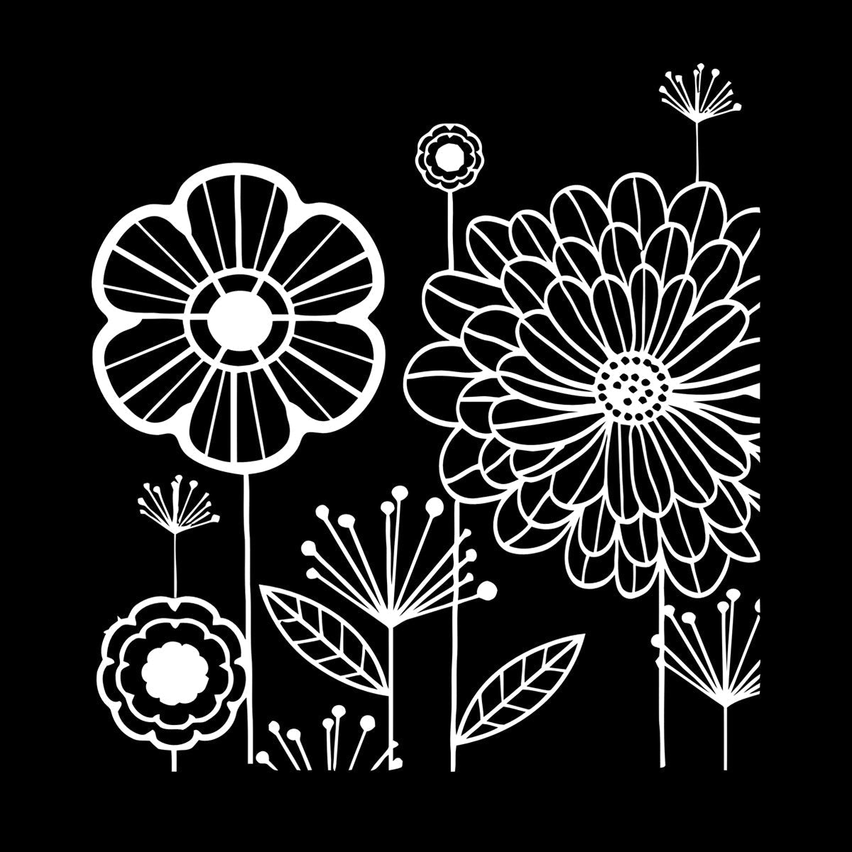 Wall Stickers Floral Flower Dandelion Cool Modern Art Mural Painting