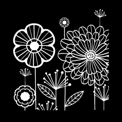 Wall Stickers Floral Flower Dandelion Cool Modern Art Mural Painting