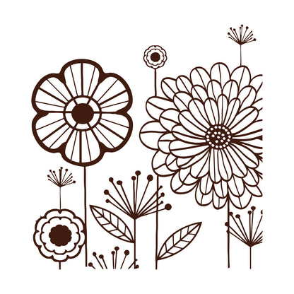 Wall Stickers Floral Flower Dandelion Cool Modern Art Mural Painting