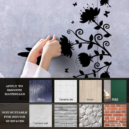 Beautiful Little Bird Colibri Miraculous Flowers Lettering Decals Personalized Customization