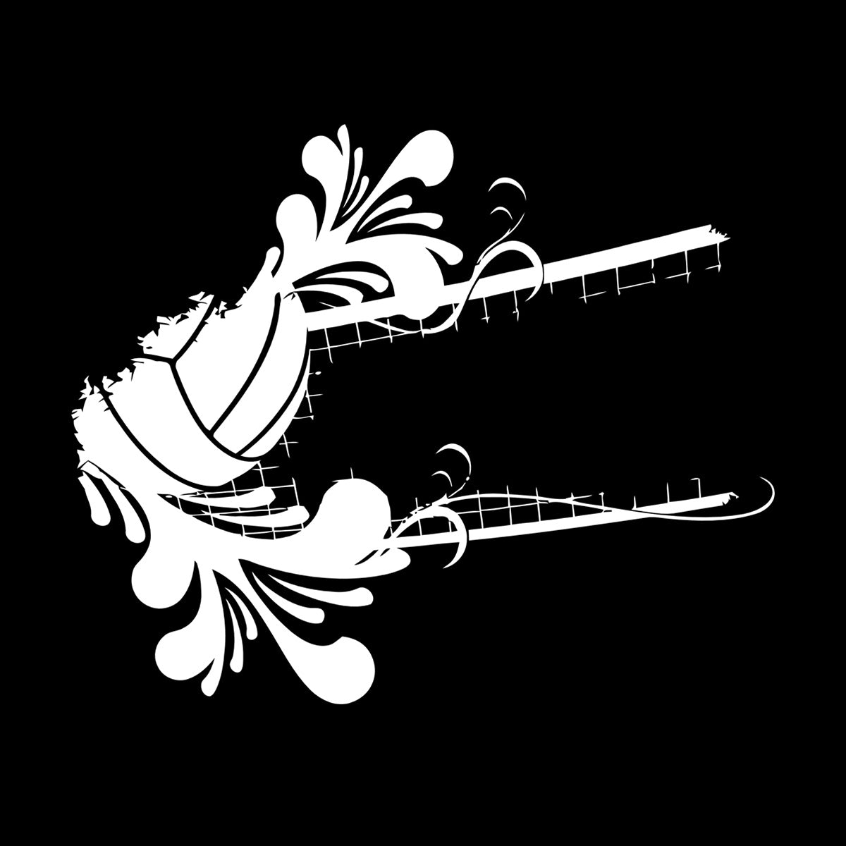 Wall Decals Pvc Volleyball Ball Grid Flowers Sport Stadium Game Can Modify And Add Information