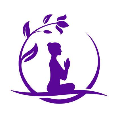 Lettering Stickers Yoga Relax Circle Flower Namaste Art Decoration