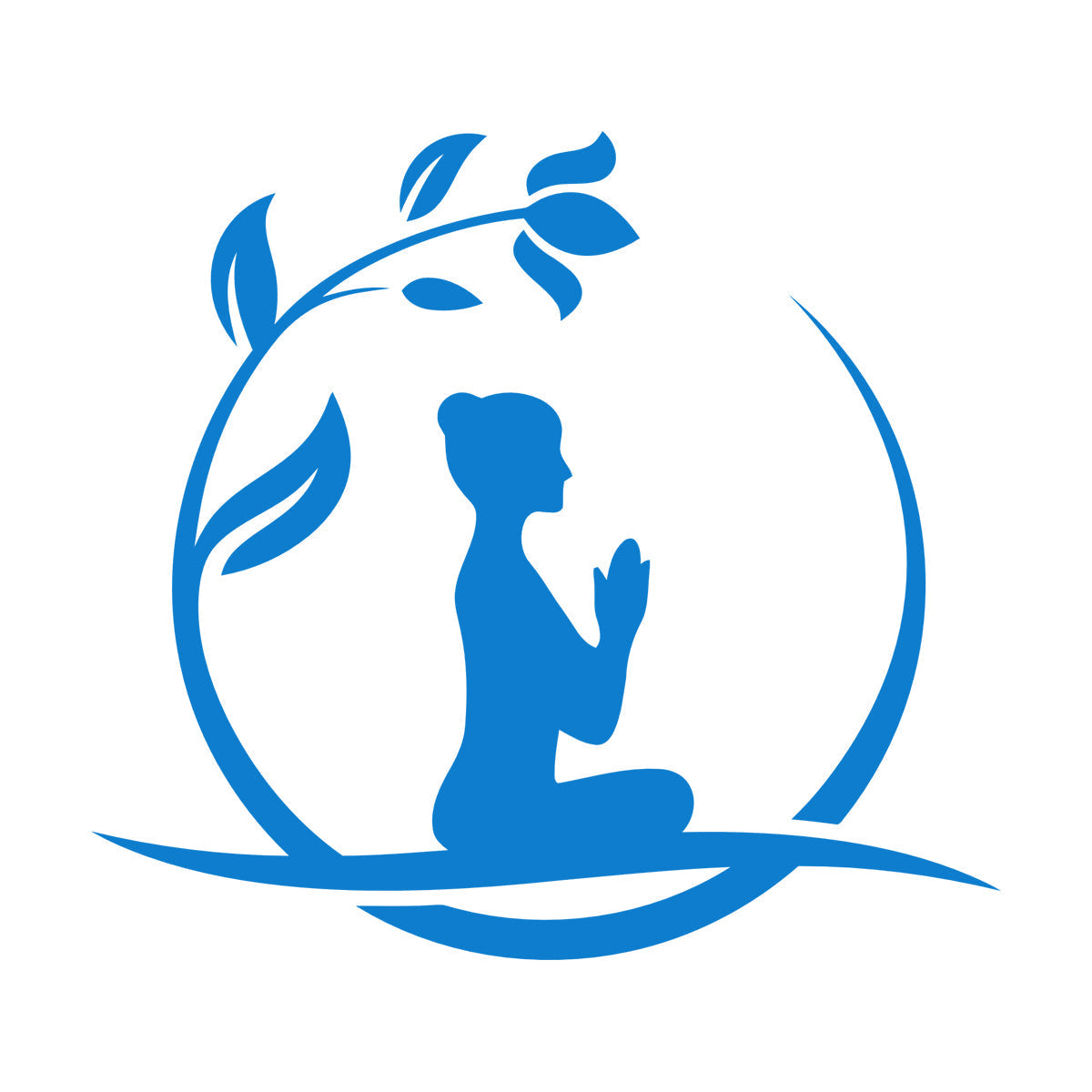 Lettering Stickers Yoga Relax Circle Flower Namaste Art Decoration