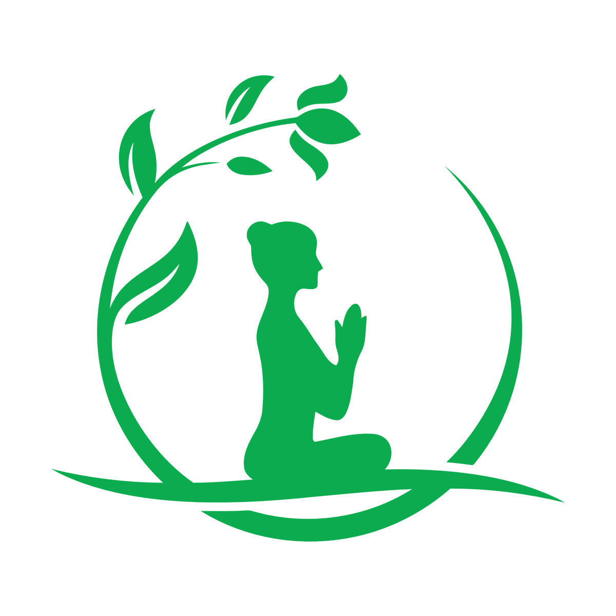 Lettering Stickers Yoga Relax Circle Flower Namaste Art Decoration