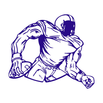 Wall Decals Paster Paper American Football Sports Fans Player Sport Quarterback Wall Beautification
