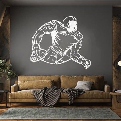 Wall Decals Paster Paper American Football Sports Fans Player Sport Quarterback Wall Beautification