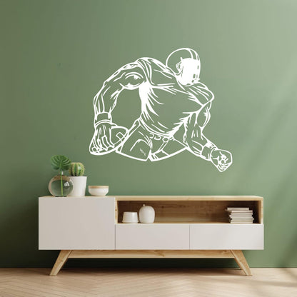 Wall Decals Paster Paper American Football Sports Fans Player Sport Quarterback Wall Beautification