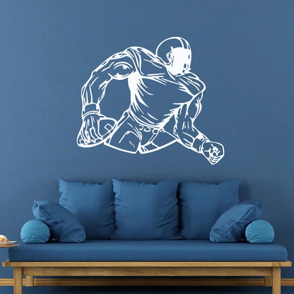 Wall Decals Paster Paper American Football Sports Fans Player Sport Quarterback Wall Beautification