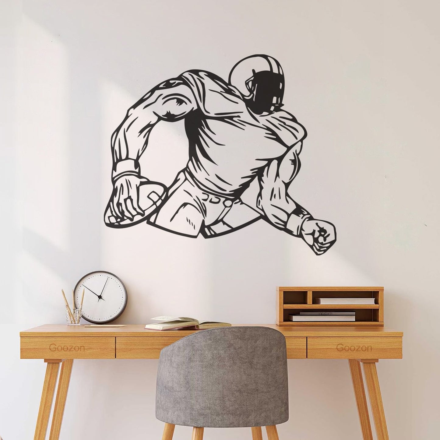 Wall Decals Paster Paper American Football Sports Fans Player Sport Quarterback Wall Beautification
