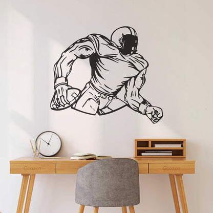 Wall Decals Paster Paper American Football Sports Fans Player Sport Quarterback Wall Beautification