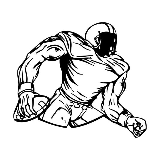 Wall Decals Paster Paper American Football Sports Fans Player Sport Quarterback Wall Beautification