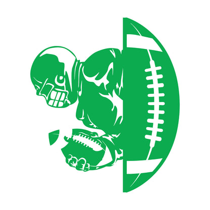 American Football Player Ball Sport Gymnastics Vinyl Wall Stickers Car Body Decoration