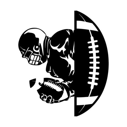 American Football Player Ball Sport Gymnastics Vinyl Wall Stickers Car Body Decoration
