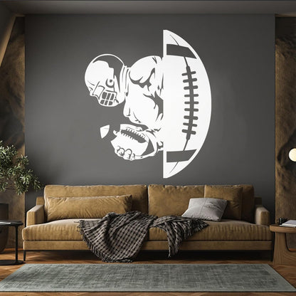American Football Player Ball Sport Gymnastics Vinyl Wall Stickers Car Body Decoration