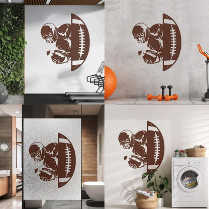 American Football Player Ball Sport Gymnastics Vinyl Wall Stickers Car Body Decoration