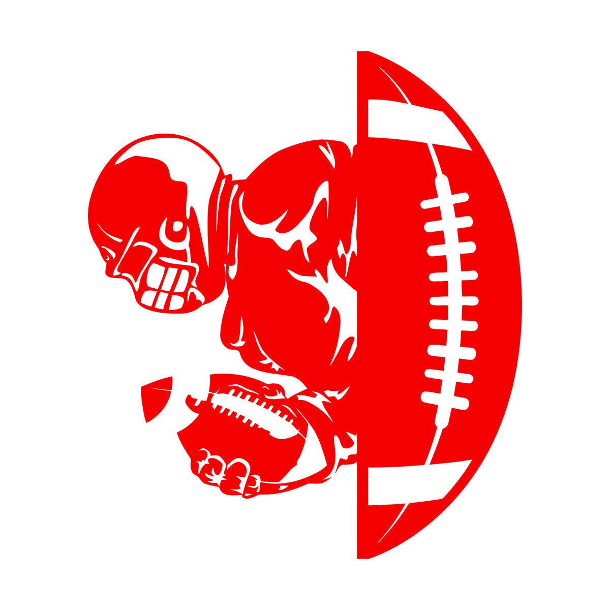 American Football Player Ball Sport Gymnastics Vinyl Wall Stickers Car Body Decoration