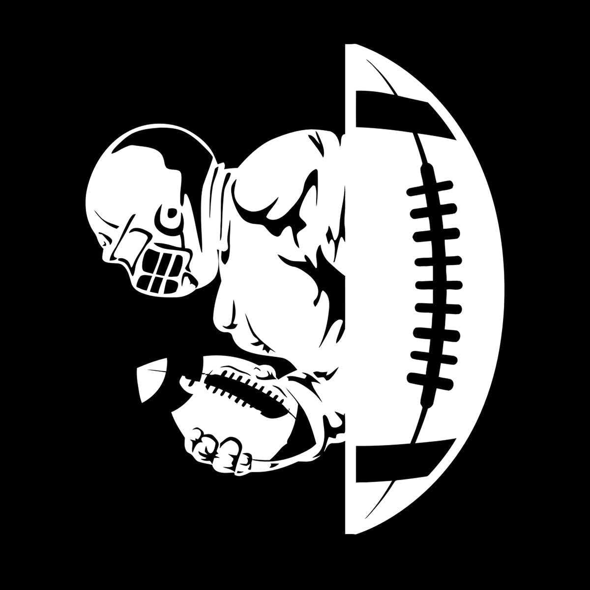 American Football Player Ball Sport Gymnastics Vinyl Wall Stickers Car Body Decoration