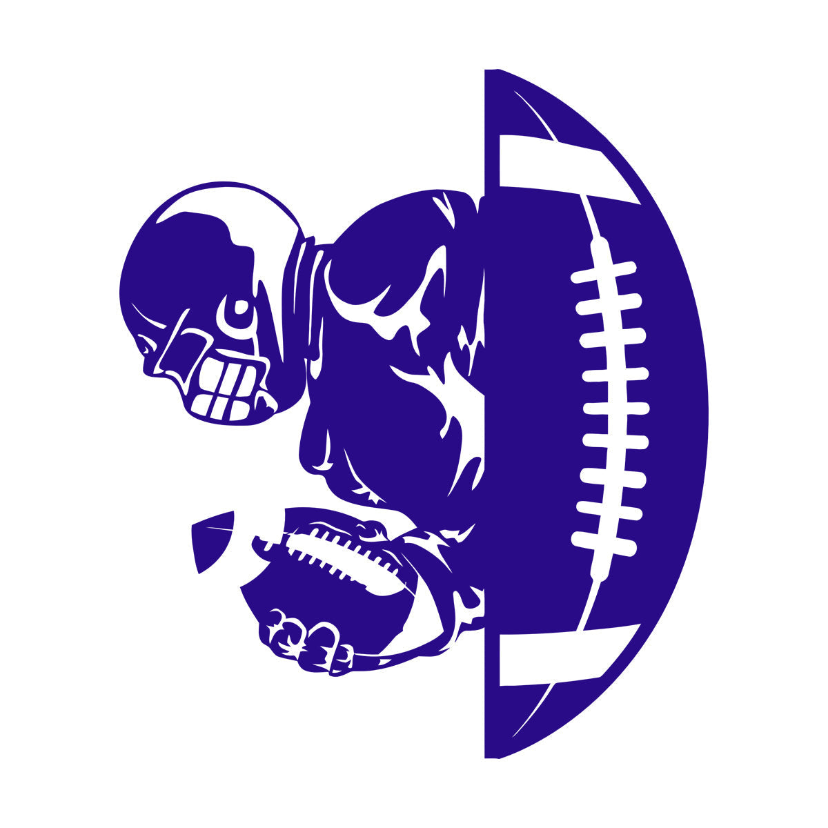 American Football Player Ball Sport Gymnastics Vinyl Wall Stickers Car Body Decoration