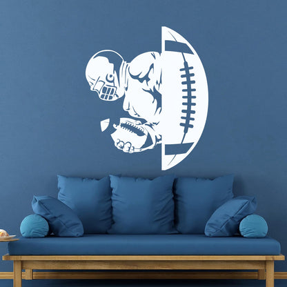 American Football Player Ball Sport Gymnastics Vinyl Wall Stickers Car Body Decoration