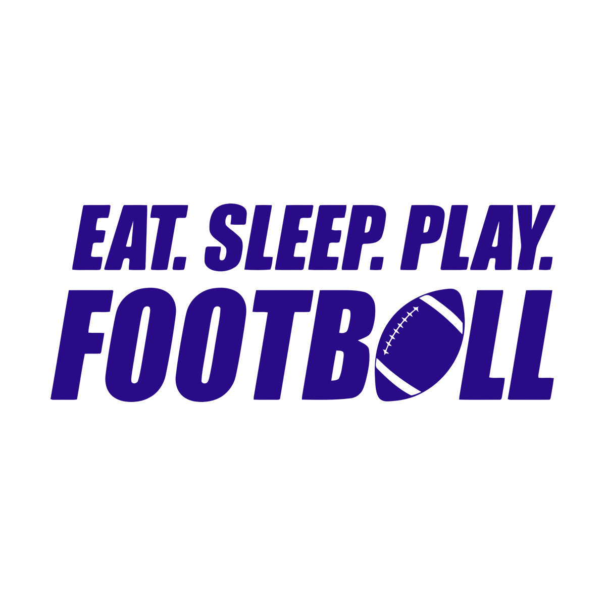 Wall Stickers Paster Paper Phrase Eat Sleep Play Football Team Game Sport Love Removable Without Leaving Glue
