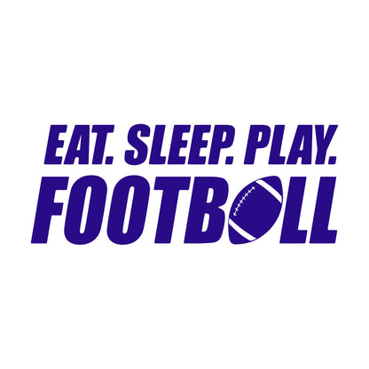 Wall Stickers Paster Paper Phrase Eat Sleep Play Football Team Game Sport Love Removable Without Leaving Glue