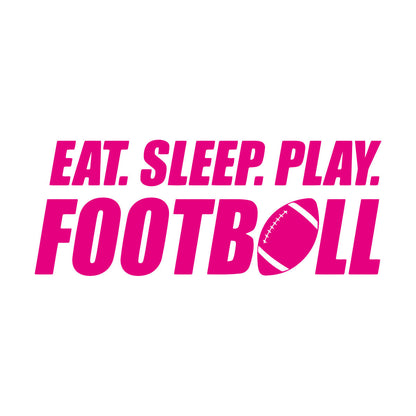 Wall Stickers Paster Paper Phrase Eat Sleep Play Football Team Game Sport Love Removable Without Leaving Glue