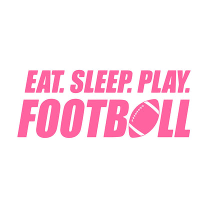 Wall Stickers Paster Paper Phrase Eat Sleep Play Football Team Game Sport Love Removable Without Leaving Glue