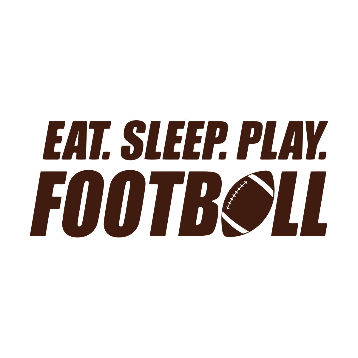 Wall Stickers Paster Paper Phrase Eat Sleep Play Football Team Game Sport Love Removable Without Leaving Glue