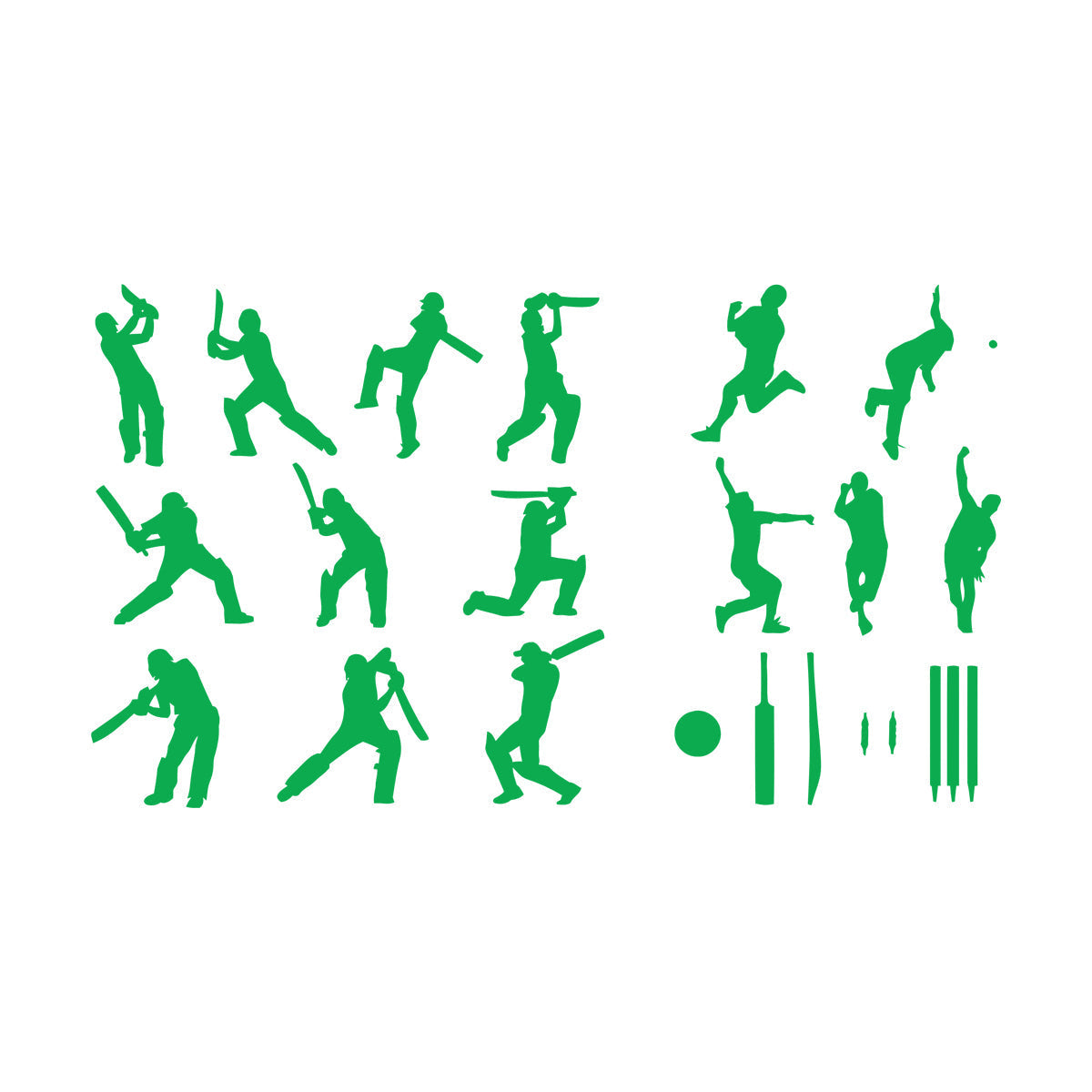 Fine Carving Decals Baseball Players Team Silhouette Game Boys Gymnastics Equipped With Transfer Film Kit